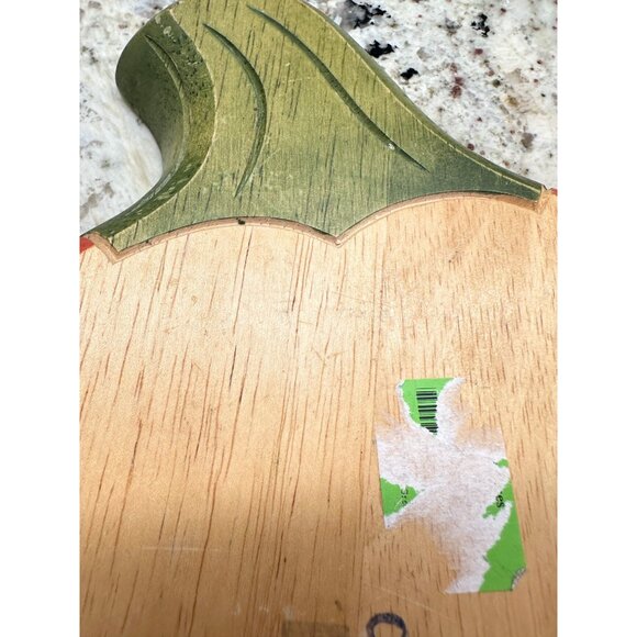 3 VTG Clay Art Handcrafted Wooden Chili Pepper Shaped stackable Serving Trays - Picture 12 of 16